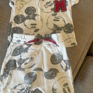 Disney Mickey Mouse  Set - Cream and Black